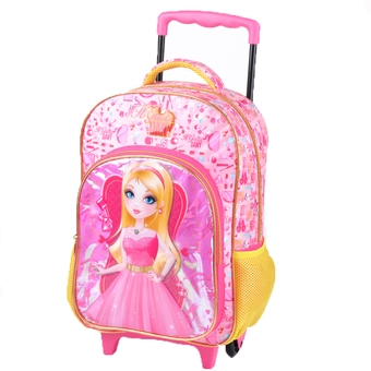 Kids Girls Primary School Trolley Backpack Child Students (15.5 inch) - Intl