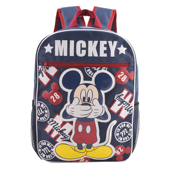 Mickey Mouse Disney Mickey Mouse กระเป๋าเป้นักเรียน กระเป๋าสะพายหลัง (สีน้ำเงิน)