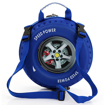 3D Racing Car Tire Kids&#039; Cool Bag (blue)