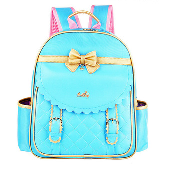 Grade 1-3 Pupils Primary School Backpack Kids Girls School Bag Satchel Daypack Children Teens Bookbag Schoolbag – Blue