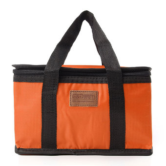 Waterproof Thermal Cooler Insulated Lunch Box Storage Picnic Large Bag Foldable Orange - Intl