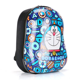 13 inch Anime Doraemon Pattern Hard Cover Backpack for Kindergarten Kids