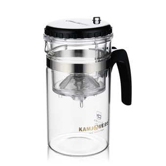 S &amp; F 200ml Glass Tea Pot with Stainless