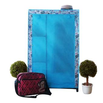Hako ตู้เสื้อผ้าญี่ปุ่น - รุ่น Mini Habari Sweet Summer ขนาด 70 x 50 x 122 ซม. สีโทนฟ้า