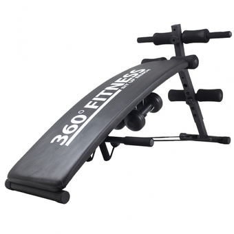 360 Ongsa Fitness เบาะนั่งซิทอัพ Fitness Sit Up Bench รุ่น AND-6455 (สีดำ) ฟรี!!ดัมเบล+สายแรงต้าน+push up bar