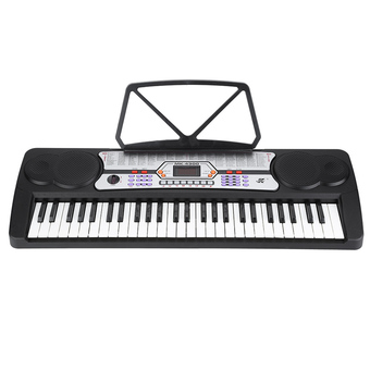 54 Keys LED Display Digital Electronic Music Keyboard Electric Piano Organ with Sheet Music Holder Microphone - Intl