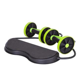 EXERCISE Double Wheels Ab Roller Pull Rope Abdominal Trainer HJ-B098