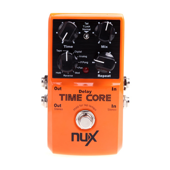 NUX Time Core Guitar Effect Pedal 7 Delay Models True Bypass