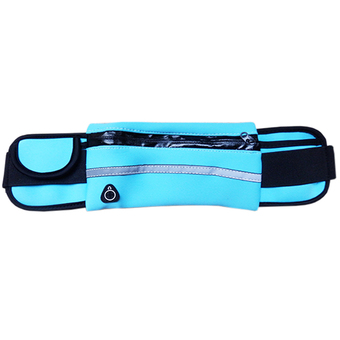 Waterproof Sport Running Belt กระเป๋ากีฬาแบบคาดเอวใส่โทรศัพท์มือถือกันน้ำได้ (สีฟ้า)