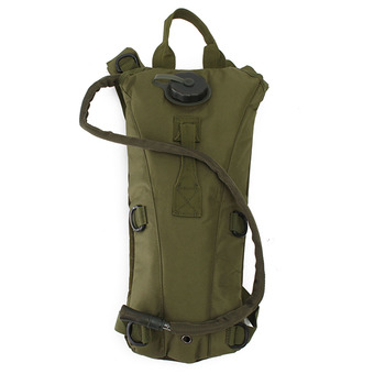 3L w/ Water Bladder Bag Hydration Backpack Pouch Packs Hiking Camping Cycling Army Green