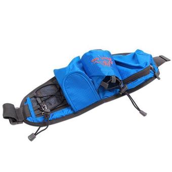 LALANG Unisex Travel Bottle Bag Waist Belt Zip Pouch Blue