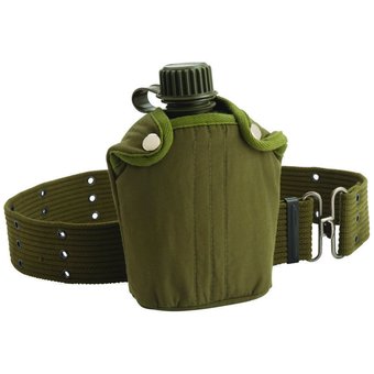 Coleman Military Canteen With Cover &amp; Belt outdoor adventure - Intl