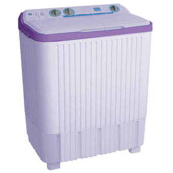 Haier เครื่องซักผ้า 2ถัง รุ่น HWM-T75PF(PP) (White/Pretty Purple)