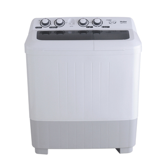 Haier เครื่องซักผ้า 2 ถัง รุ่น HWM-T100OX (สีขาว)