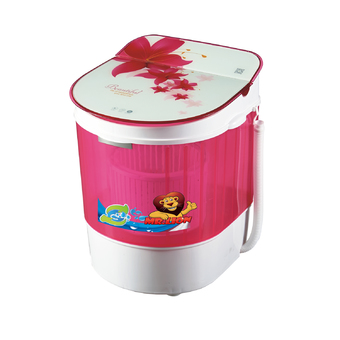 NEO เครื่องซักผ้าขนาดเล็ก พร้อมตระกร้าปั่นหมาด ขนาด 3.5 kg รุ่น SW-312 ( สีแดง )