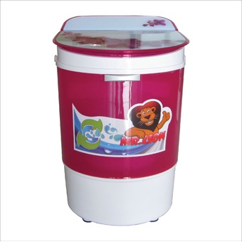Neo Neo MINI Wash เครื่องซักผ้าพร้อมตะกร้าปั่นหมาดขนาด 3.5kg สีชมพู