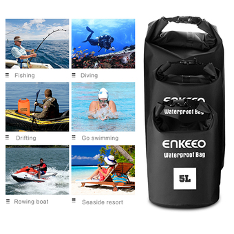 Enkeeo AK05 Waterproof 5L Dry Bag (Black)