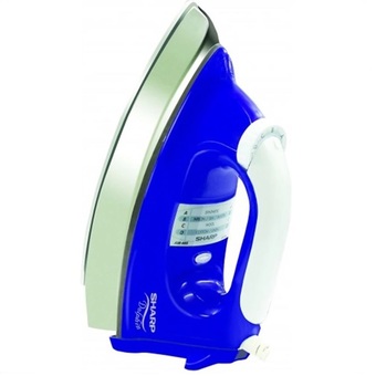Sharp เตารีด 3.5 ปอนด์ เคลือบสารโพลีฟลอน 1,000 วัตต์ รุ่น AM-465T (สีน้ำเงิน)
