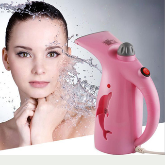 Steam Ironer เครื่องรีดผ้าไอน้ำ / พ่นไอน้ำบำรุงหน้า 0.28L (สีชมพู)