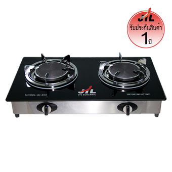 JTL เตาแก๊ส 2 หัว หน้ากระจกนิรภัย อินฟราเรด(Infrared) รุ่น GI-909 (สีดำ)
