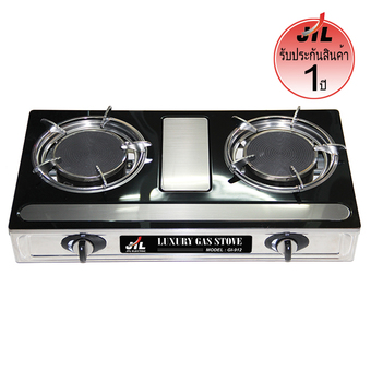 JTL เตาแก๊ส 2 หัว อินฟราเรด(Infrared) หน้าสแตนเลส รุ่น GI-912 (สีเงิน)