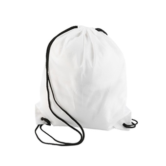 OH Premium School Drawstring Duffle Bag Sport Gym Swim Dance Shoe Backpack White