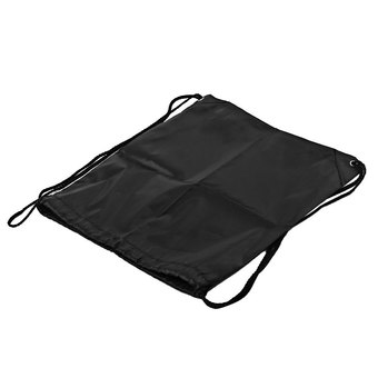 Light Draw Cord Backpack Organizer Shoulder Bag (BLACK)
