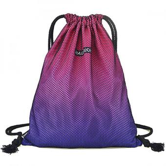BEGINS ถุงกระเป๋าเป้ สะพายหลัง Gym Drawstring Bag - สีชมพูม่วง