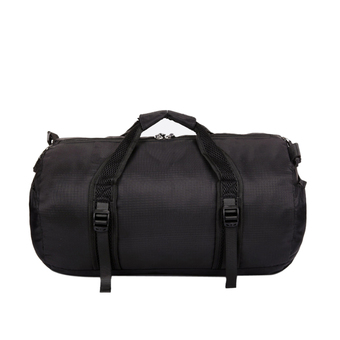 50LTear-resistant Waterproof Nylon Foldable Duffle Bag for Gym or Luggage-Black