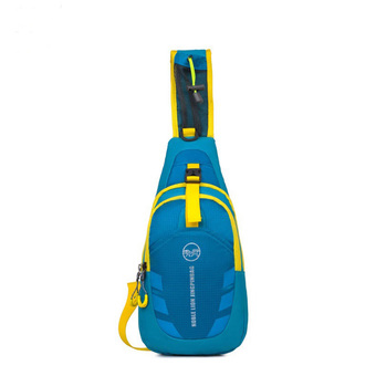 Connect กระเป๋ากีฬากันน้ำ กระเป๋าคาดอก Shoulder Bag สไตล์เกาหลี (สีฟ้า)