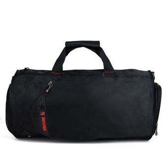 360DSC Mens 18L Capacity Soft Polyester Handbag Tote Duffel Bag Weekends Travel Bag Gym Sports Bag with Crossbody Anti-slip Shoulder Pad Strap - Black
