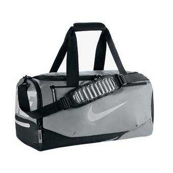 NIKE กระเป๋าฟิตเนสผู้ชาย NIKE VAPOR MAX AIR (SMALL) BA4985-012 / 40 LITER (WOLF GREY/BLACK/METALLIC SILVER)