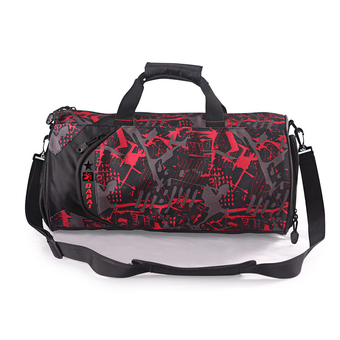 VENDOOR Unisex GYM Tote Bag Travel Duffel Nylon Bag Handbag (Red)
