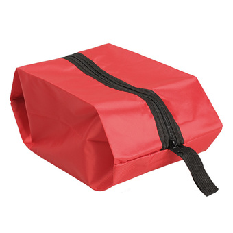 Nylon Oxford Waterproof Shoes Bag Travel Outdoor Storage Tote Dust Bag Red (Intl)