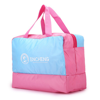 High quality all-in swimming wet separation of men and women Oxford protection water bag big capacity of the new gym bag (Pink)