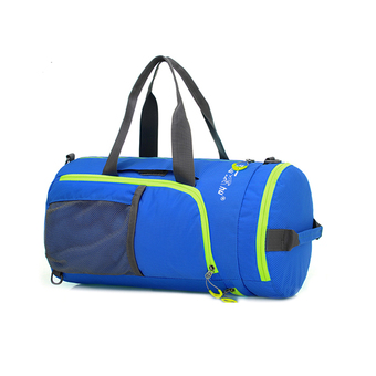 Outdoor Shoulder Duffle Bag Tote Luggage Handbag Sports Packs Casual Large Capacity Men Women Travel Bags(blue)