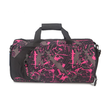 VENDOOR Unisex GYM Tote Bag Travel Duffel Nylon Bag Handbag (Rose red)