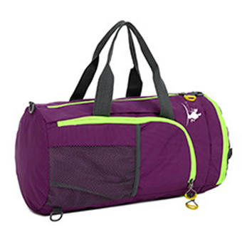 Outdoor Shoulder Duffle Bag Tote Luggage Handbag Sports Packs Casual Large Capacity Men Women Travel Bags(Purple)