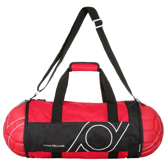 niceEshop Foldable Duffle Bag Medium 22&quot; Unisex Football Soccer Shape Travel Bag for Sports Gym Vacation Home Outdoor(Red)&quot;
