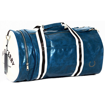 Large Capacity Gym Totes Sports Bag Training Package Sports Duffles(Blue and White)