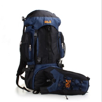 UNC 70L Waterproof Outdoor Sports Steel Clad Large Mountaineering Backpack Travel Backpack (Blue) - Intl