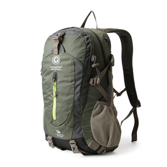 PENTAGRAM กระเป๋าเดินป่า กระเป๋าสะพายหลัง เป้แบ๊คแพ๊ค Backpack กันน้ำ รุ่น PM002 ขนาด 40L (สีเขียวเข้ม)