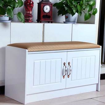Shabby chic ตู้วางรองเท้า ชั้นรองเท้า เฟอร์นิเจอร์วินเทจ รุ่น YDF-D290 ขนาด 86x33x43 cm.