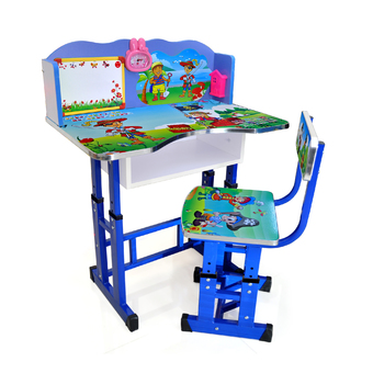 โต๊ะเขียนหนังสือ สำหรับเด็ก รุ่น Table-B-PIRATE (สีน้ำเงิน)