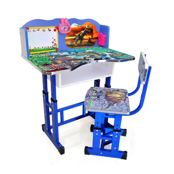 โต๊ะเขียนหนังสือ สำหรับเด็ก รุ่น Table-C-DINO (สีน้ำเงิน)