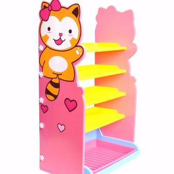 REANGWA STANDARD ชั้นวางรองเท้า ลายแรดคูณ (สีชมพู)(Pink)