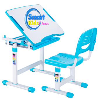 Smart Kids Desk ชุดโต๊ะเก้าอี้เด็ก แบบ SKD-II (สีฟ้า)