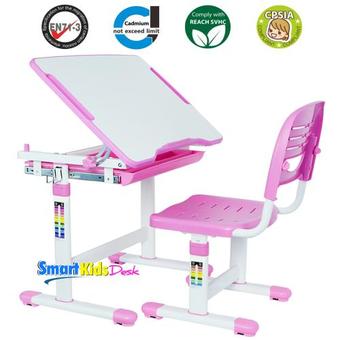 Smart Kids Desk ชุดโต๊ะเก้าอี้เด็ก แบบ SKD-II (สีชมพู)