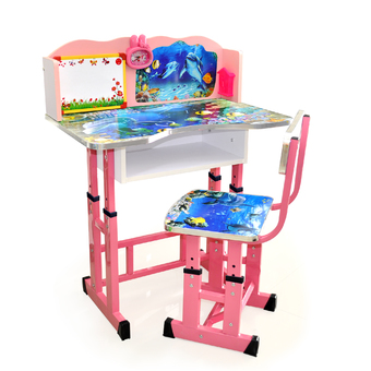 โต๊ะเขียนหนังสือ สำหรับเด็ก รุ่น Table-A-SEA (สีชมพู)