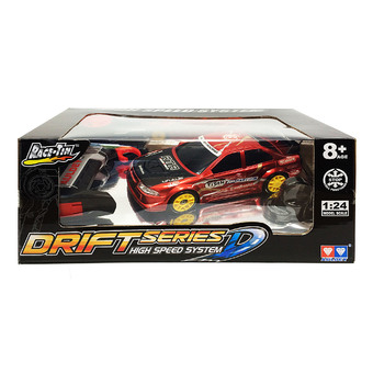 Auldey RC Drift Series D High Speed System Race Tin Drift RC Car รถแข่ง ดริฟท์ บังคับวิทยุตราเพชร 1 ต่อ 24 (สีแดง)